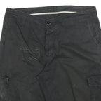 CARHARTT Mens Black Cargo Shorts 2XL W36 Cotton Blend Utility Workwear