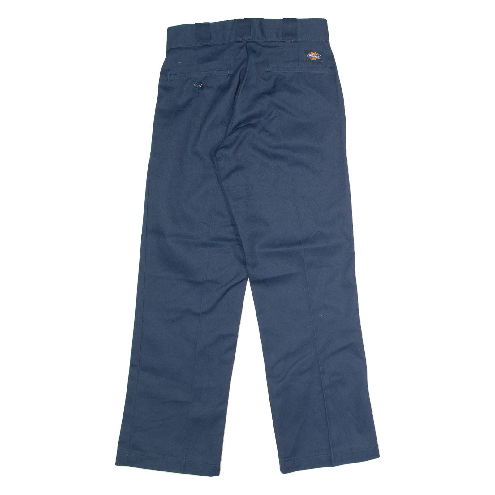 DICKIES Workwear Mens Twill Trousers Blue Regular Straight W26 L28