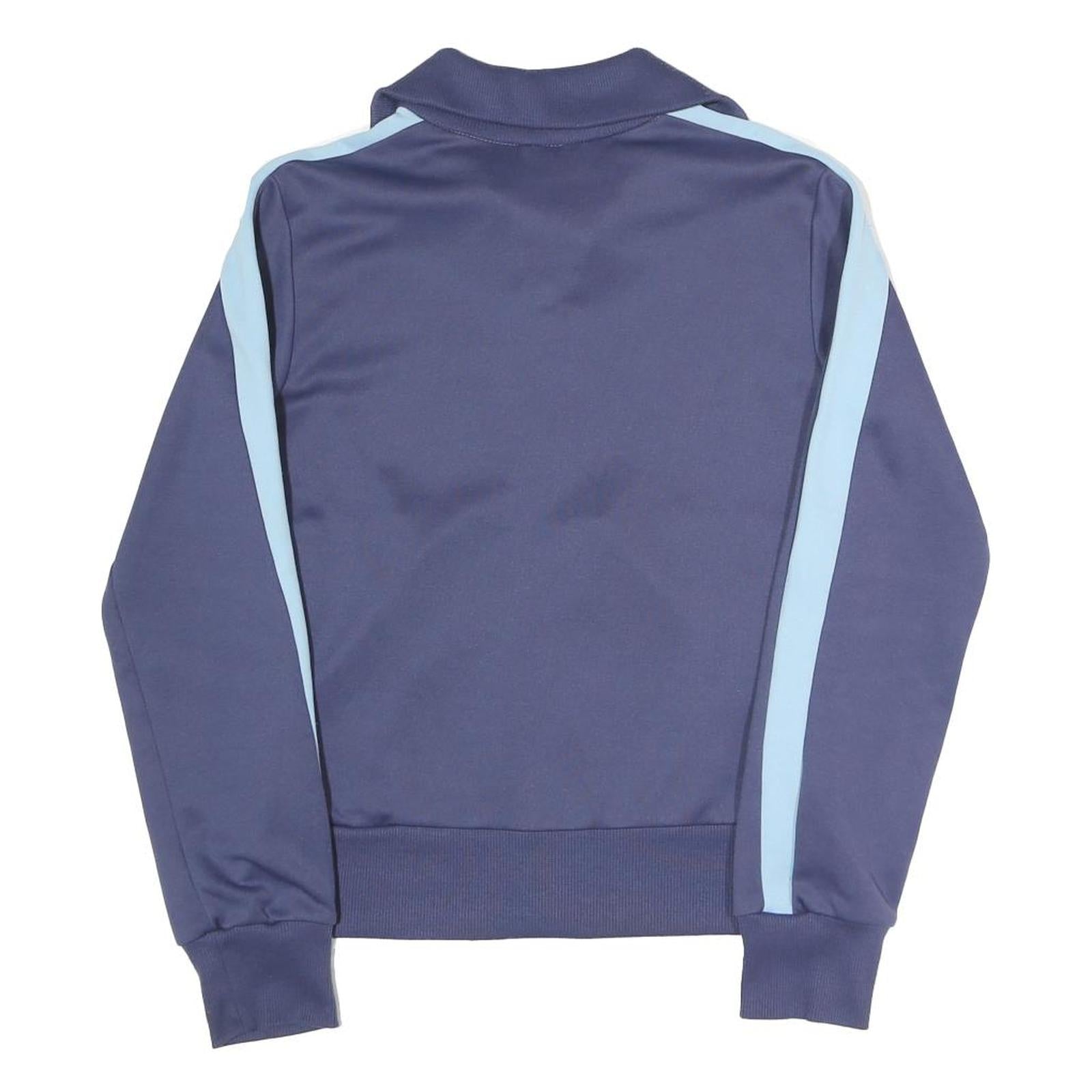 PUMA Womens Blue & Light Blue Track Jacket UK 12 Polyester Zip Sportswear