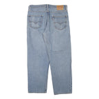 LEVI'S 550 Tapered Mens Jeans Blue Regular Tapered Denim Medium W36 L30 Zip