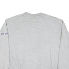 CHAMPION Mens Grey Greek Letters Crew Neck XL Applique Cotton Blend Sweatshirt