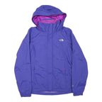 THE NORTH FACE Womens Purple & Pink Outdoor Jacket M Woven Plain Hooded Zip