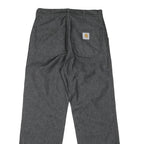 CARHARTT Mens Jeans Grey Regular Straight Denim Medium W31 L31 Workwear Durable