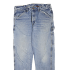 DICKIES Mens Blue Regular Fit Straight Denim Jeans W36 L32 Workwear Zip Closure