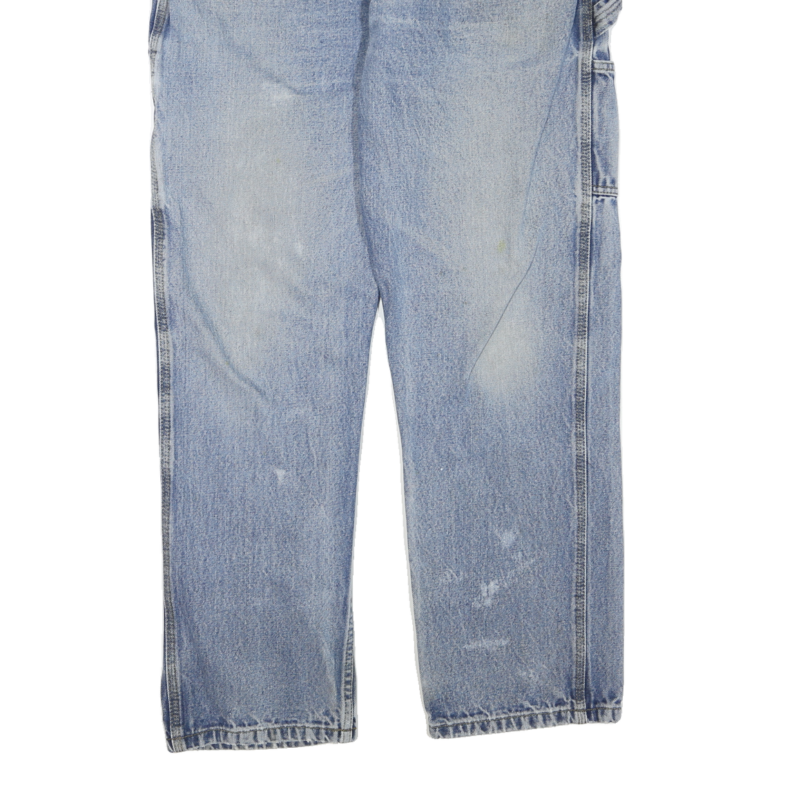 DICKIES Mens Blue Regular Fit Straight Denim Jeans W36 L32 Workwear Zip Closure