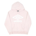 UMBRO Womens Pink Hoodie S Cotton Blend Pullover Casual Sports Sweatshirt