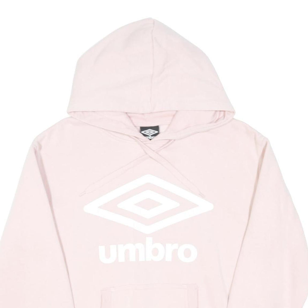 UMBRO Womens Pink Hoodie S Cotton Blend Pullover Casual Sports Sweatshirt