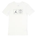 AIR JORDAN Mens White Xs Short Sleeve Crew Neck Cotton Logo T-Shirt