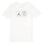 AIR JORDAN Mens White Xs Short Sleeve Crew Neck Cotton Logo T-Shirt