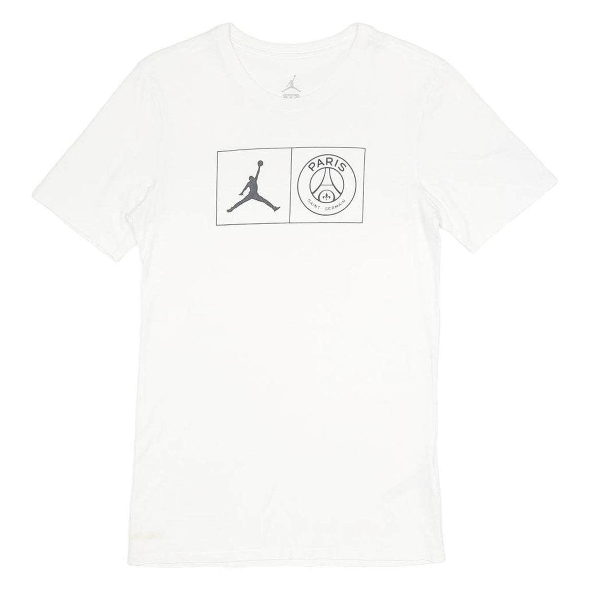 AIR JORDAN Mens White Xs Short Sleeve Crew Neck Cotton Logo T-Shirt
