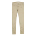 LEVI'S Womens Beige Cotton Blend Slim Skinny Trousers W26 L30 Stretch Fit