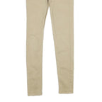LEVI'S Womens Beige Cotton Blend Slim Skinny Trousers W26 L30 Stretch Fit