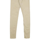 LEVI'S Womens Beige Cotton Blend Slim Skinny Trousers W26 L30 Stretch Fit