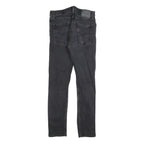 LEVI'S 512 Tapered Mens Jeans Black Slim Tapered Denim W30 L34 Distressed