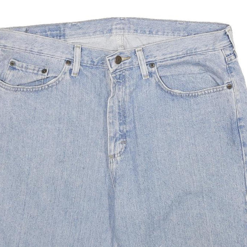 WRANGLER Mens Denim Blue Casual Summer Shorts L W36 Comfortable Fit