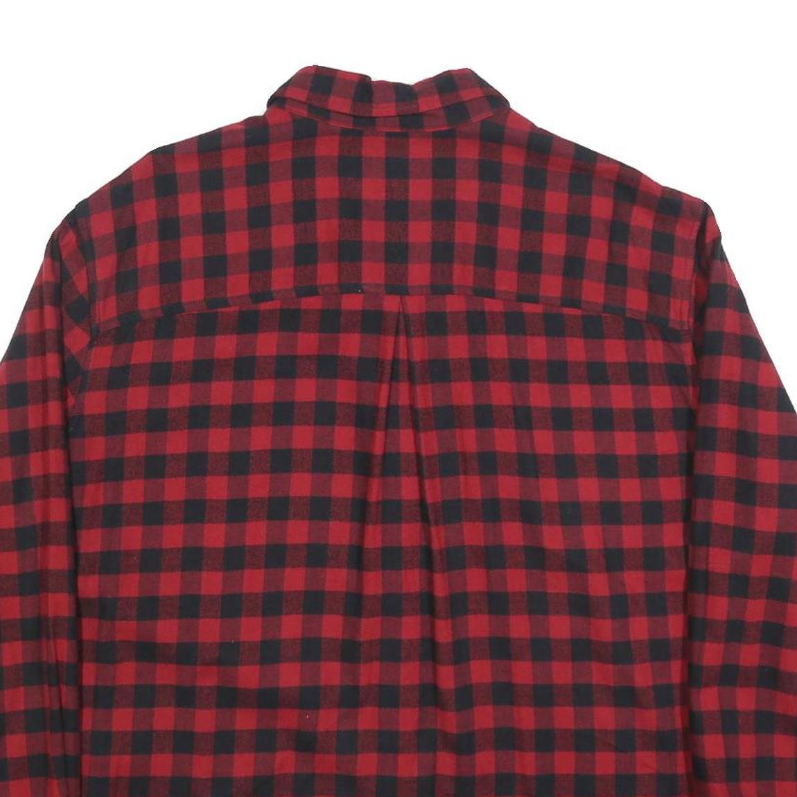 CARHARTT Womens Red & Black Check Shirt 2XL Rugged Flex Button-Down Long Sleeve