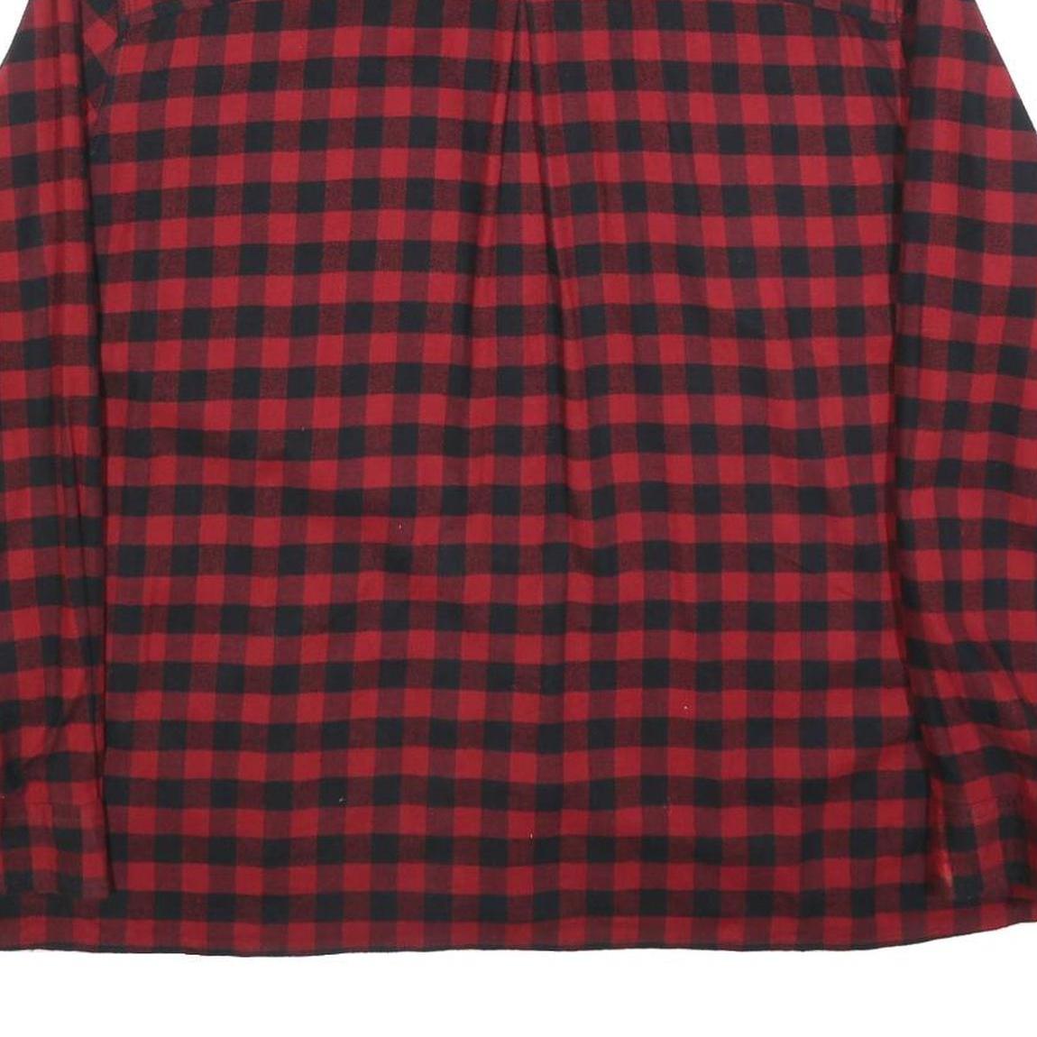 CARHARTT Womens Red & Black Check Shirt 2XL Rugged Flex Button-Down Long Sleeve