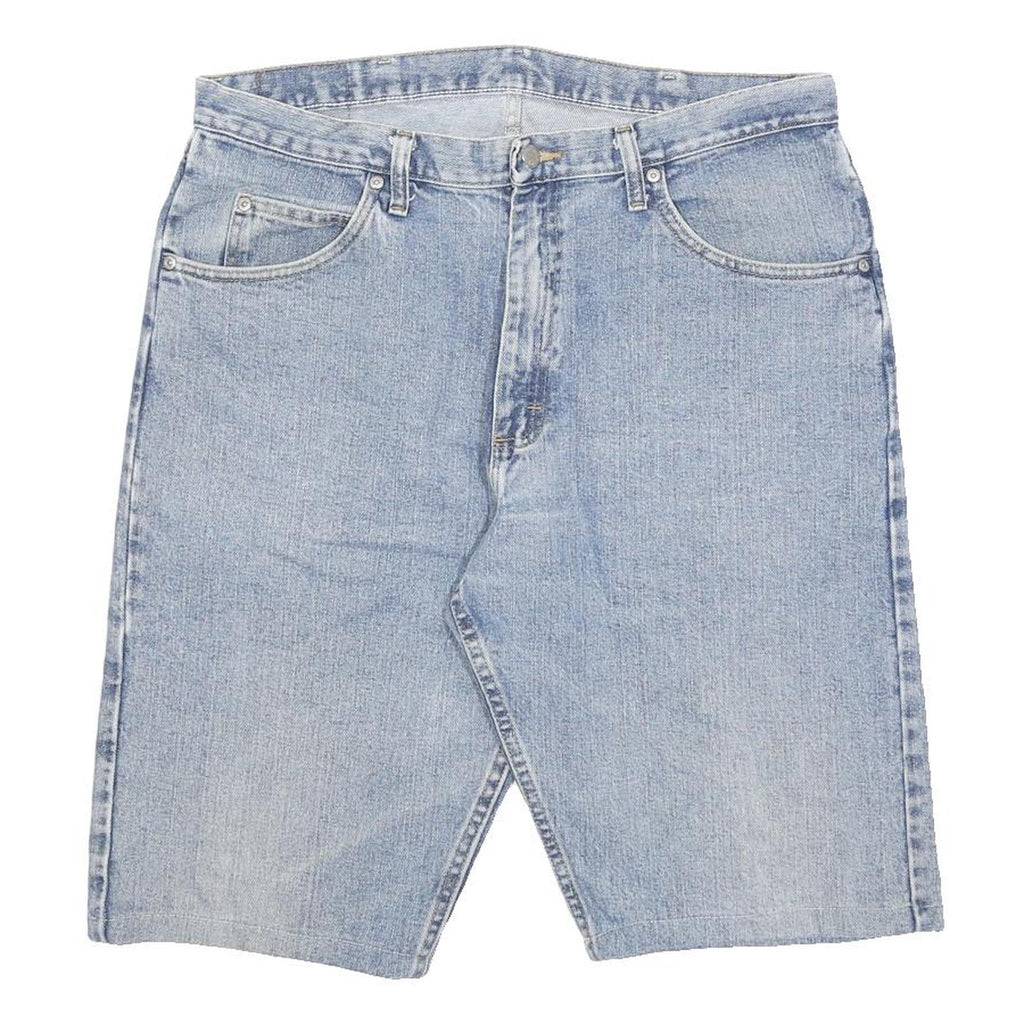 WRANGLER Mens Denim Blue Casual Shorts L W36 Cotton Relaxed Fit