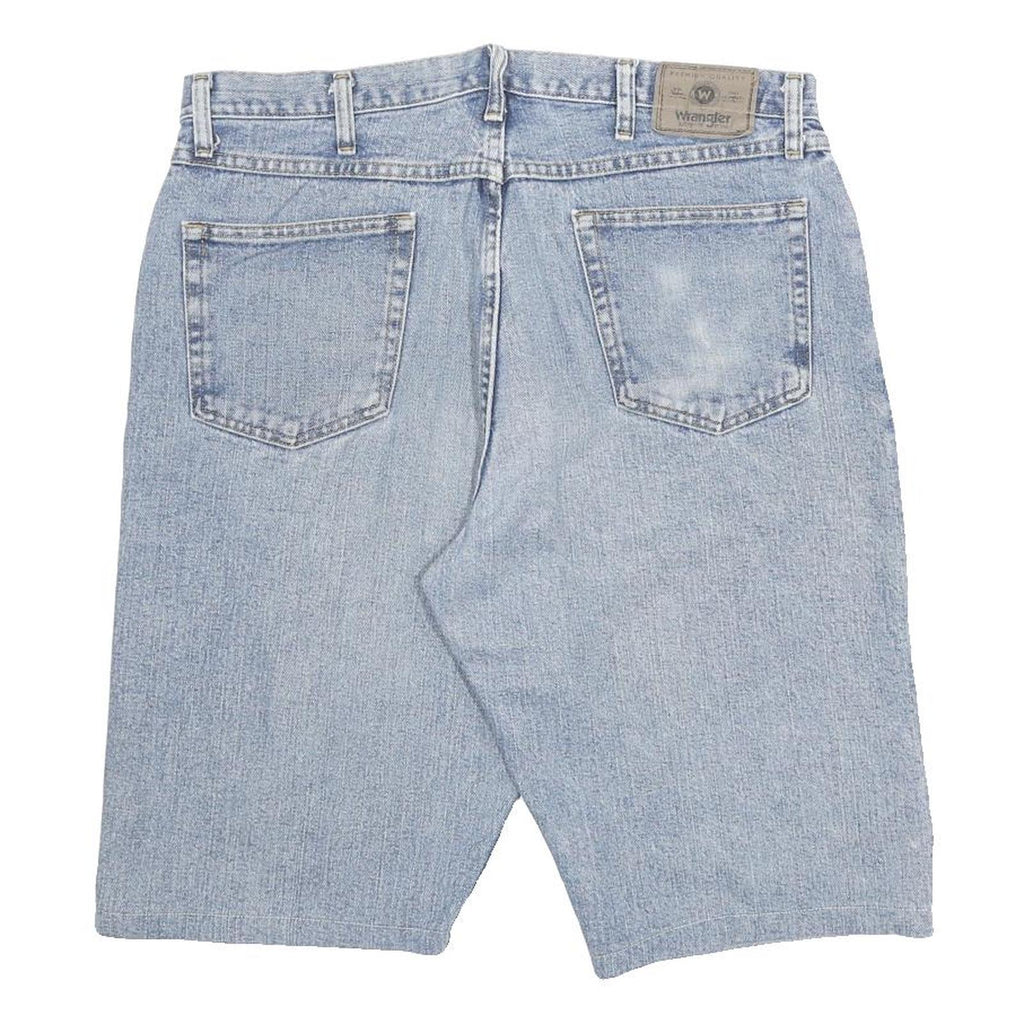 WRANGLER Mens Denim Blue Casual Shorts L W36 Cotton Relaxed Fit