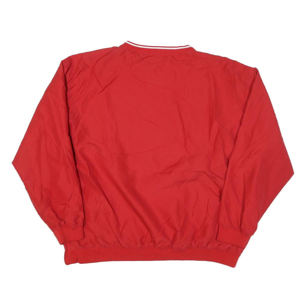 PRO PLAYER Mens Red Pullover XL Polyester Blend Plain Athletic Sportswear
