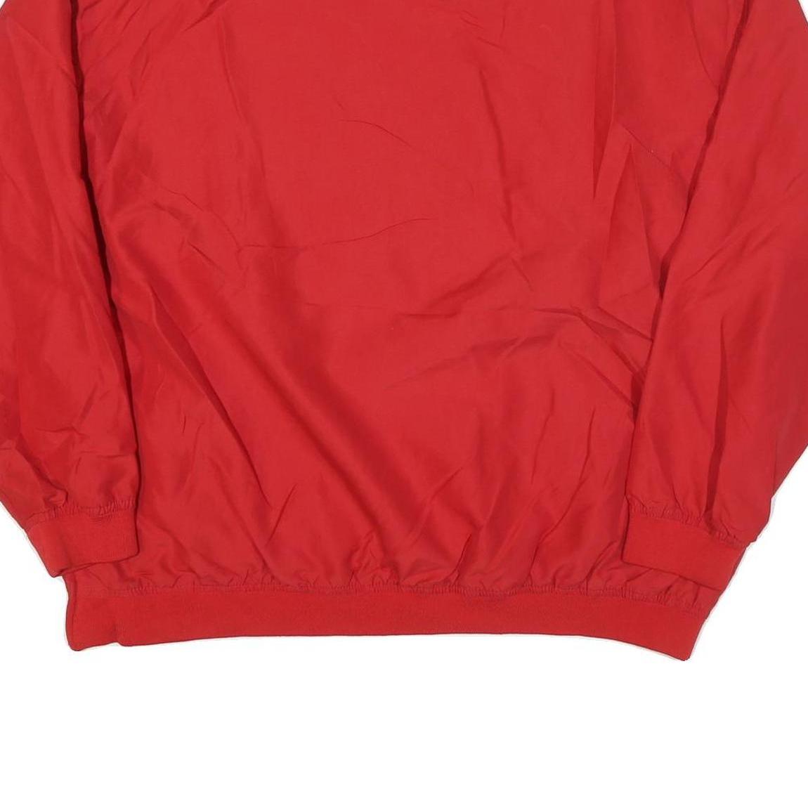 PRO PLAYER Mens Red Pullover XL Polyester Blend Plain Athletic Sportswear