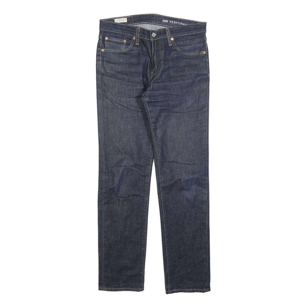 LEVI'S 511 Big E Mens Slim Jeans Denim Dark W30 L32 Classic Zip Cotton Blend