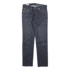 LEVI'S 511 Big E Mens Slim Jeans Denim Dark W30 L32 Classic Zip Cotton Blend