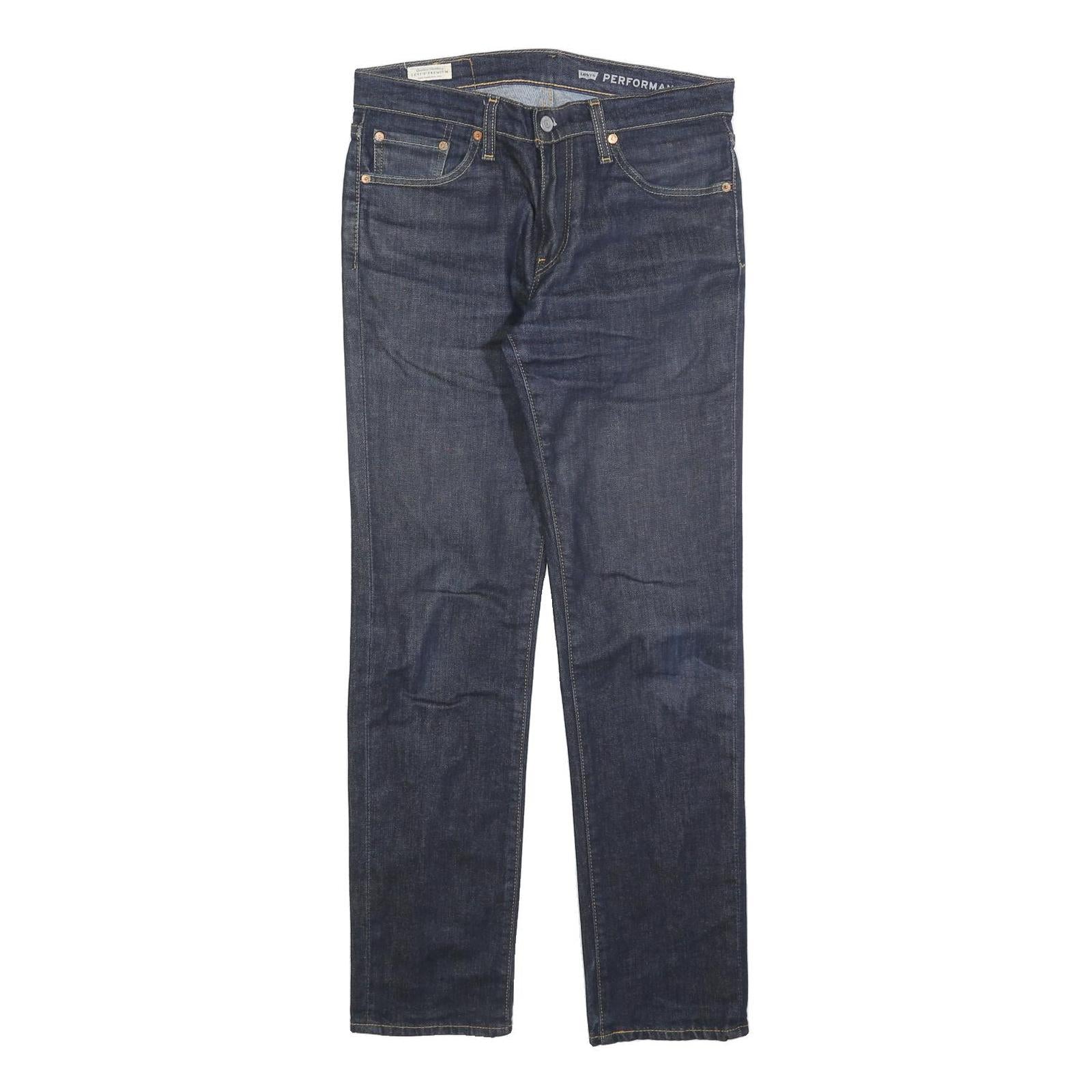 LEVI'S 511 Big E Mens Slim Jeans Denim Dark W30 L32 Classic Zip Cotton Blend