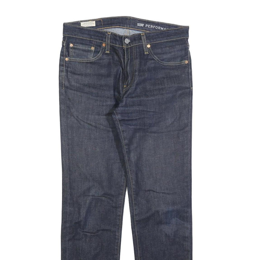 LEVI'S 511 Big E Mens Slim Jeans Denim Dark W30 L32 Classic Zip Cotton Blend