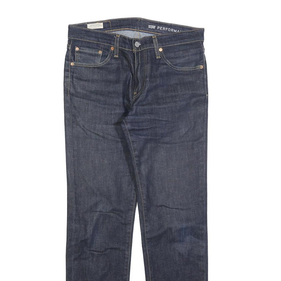 LEVI'S 511 Big E Mens Slim Jeans Denim Dark W30 L32 Classic Zip Cotton Blend