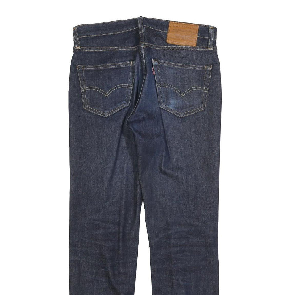 LEVI'S 511 Big E Mens Slim Jeans Denim Dark W30 L32 Classic Zip Cotton Blend