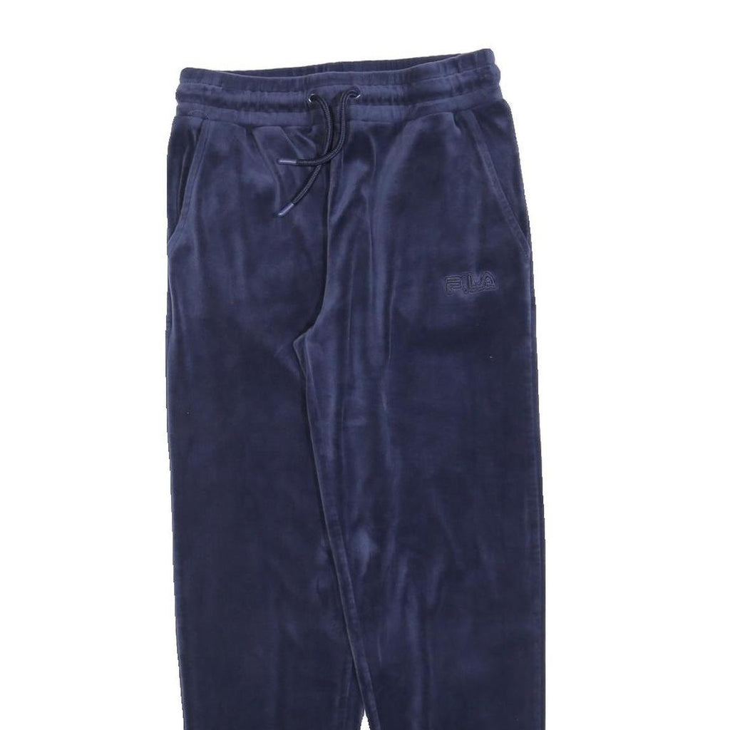 FILA Womens Joggers Navy Blue Slim Tapered S W26 L30 Polyester Comfortable