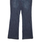 DKNY Womens Blue Regular Fit Straight Denim Jeans W31 L32 Cotton Blend Zip