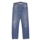 LEVI'S 501XX Mens Jeans Blue Regular Straight Denim Medium W35 L32 Button