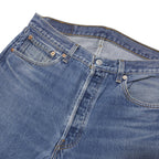 LEVI'S 501XX Mens Jeans Blue Regular Straight Denim Medium W35 L32 Button
