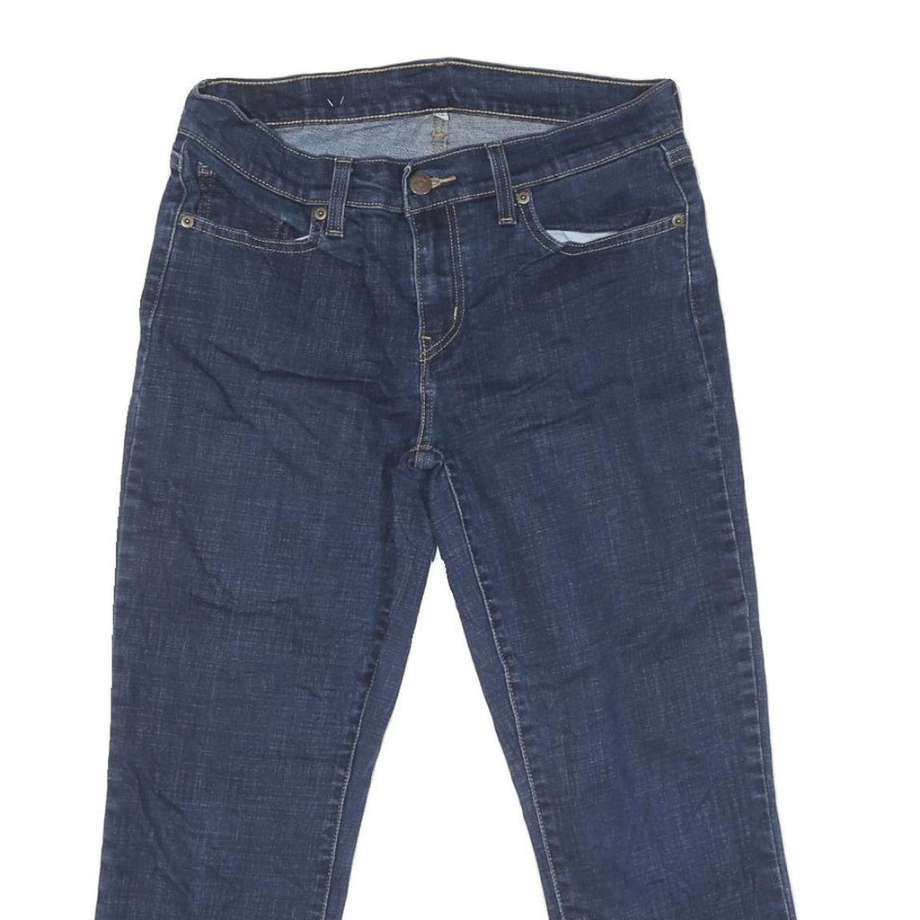 LEVI'S Womens Jeans Blue Regular Straight Denim Medium W30 L24 Zip Closure