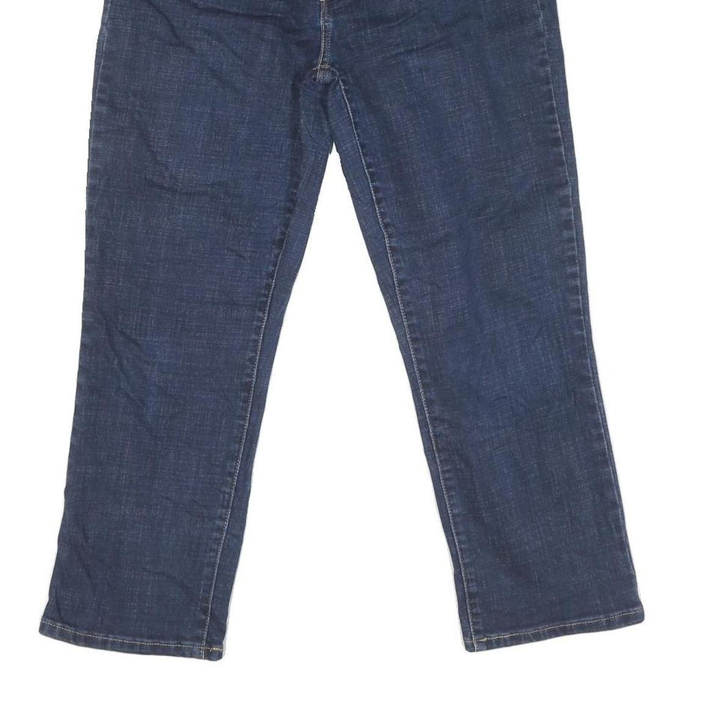 LEVI'S Womens Jeans Blue Regular Straight Denim Medium W30 L24 Zip Closure