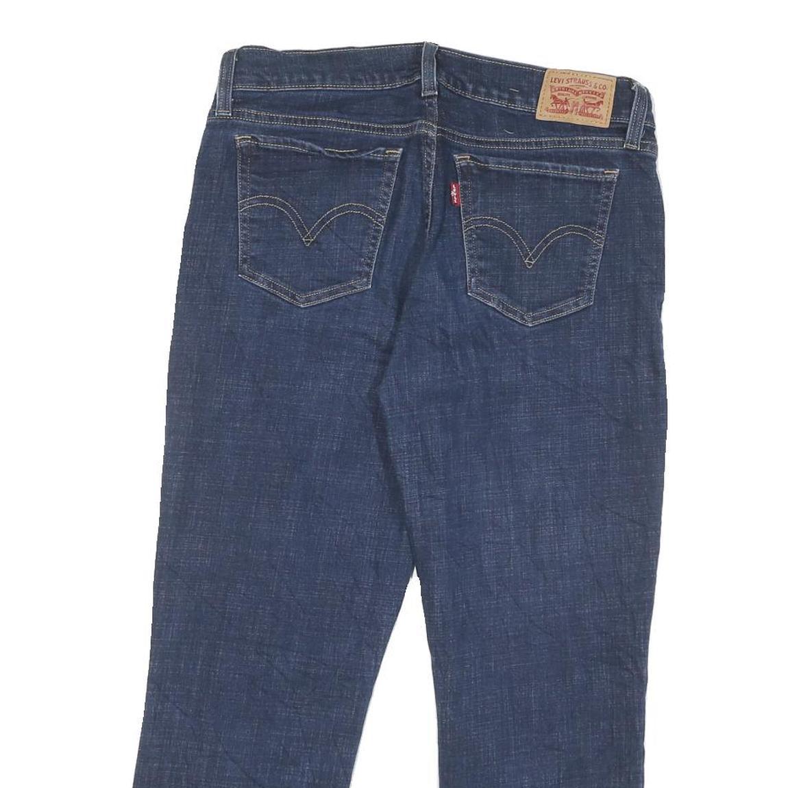 LEVI'S Womens Jeans Blue Regular Straight Denim Medium W30 L24 Zip Closure