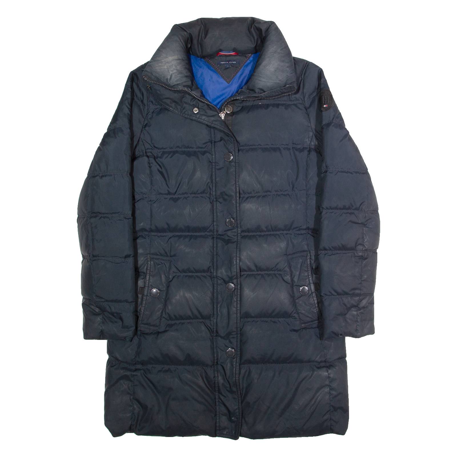 TOMMY HILFIGER Down Insulated Womens Puffer Coat Blue S