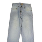 ALL DENIM Mens Regular Fit Light Blue Denim Jeans W30 L29 Classic Cotton Zip