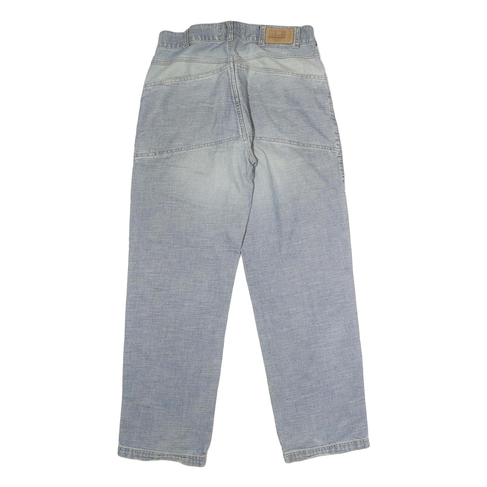 ALL DENIM Mens Regular Fit Light Blue Denim Jeans W30 L29 Classic Cotton Zip