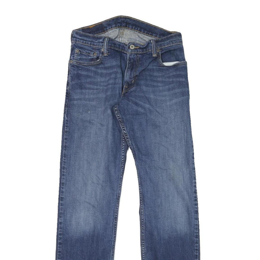 LEVI'S 514 Slim Mens Jeans Blue Slim Straight Denim Medium W30 L32 Classic Zip