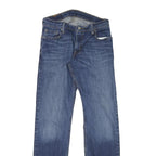 LEVI'S 514 Slim Mens Jeans Blue Slim Straight Denim Medium W30 L32 Classic Zip