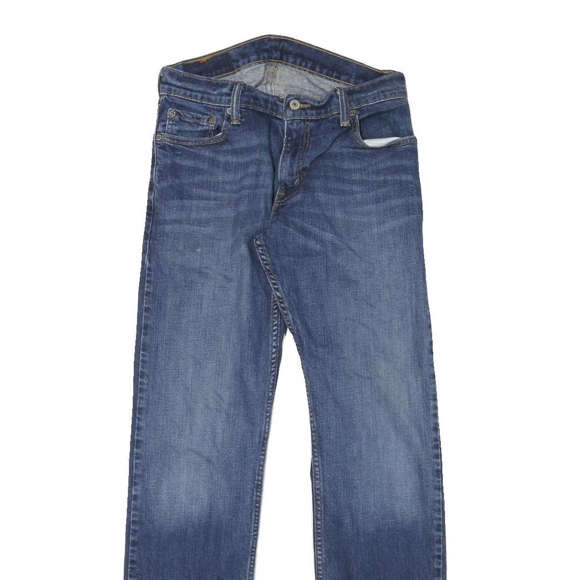 LEVI'S 514 Slim Mens Jeans Blue Slim Straight Denim Medium W30 L32 Classic Zip