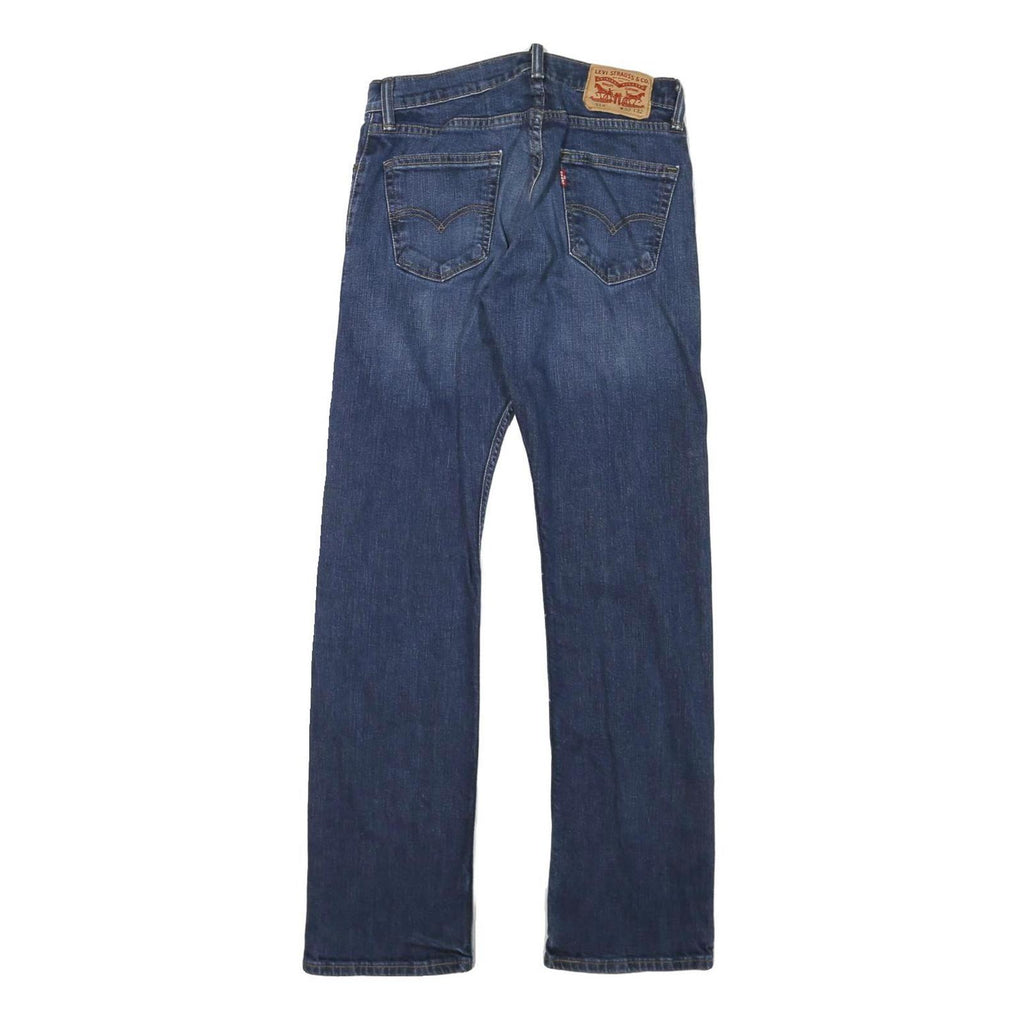 LEVI'S 514 Slim Mens Jeans Blue Slim Straight Denim Medium W30 L32 Classic Zip