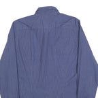 TOMMY HILFIGER Mens Blue Patterned Shirt L Cotton Long Sleeve Button Casual