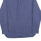 TOMMY HILFIGER Mens Blue Patterned Shirt L Cotton Long Sleeve Button Casual