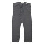 CALVIN KLEIN JEANS Mens Regular Fit Grey Cotton Blend Trousers W32 L27 Casual