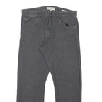 CALVIN KLEIN JEANS Mens Regular Fit Grey Cotton Blend Trousers W32 L27 Casual