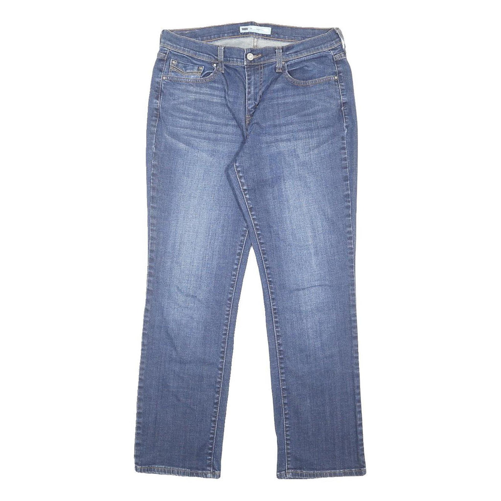 LEVI'S 505 Womens Jeans Blue Regular Straight Denim Medium W29 L30 Classic Fit